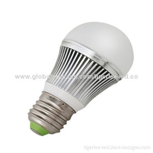 E27 LED bulb lighting with aluminum shell + PC lampshade, great energy saving, CRI>80